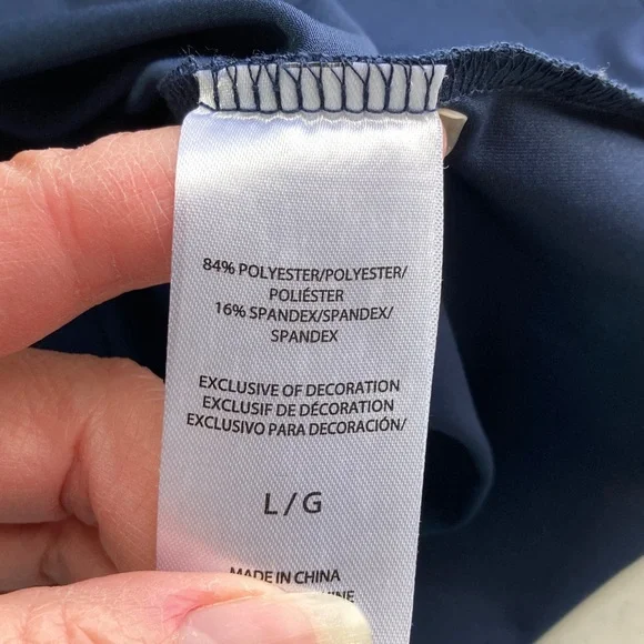 Juicy Couture Sport Navy Blue Top with Sparkling Logo - Picture 4 of 6